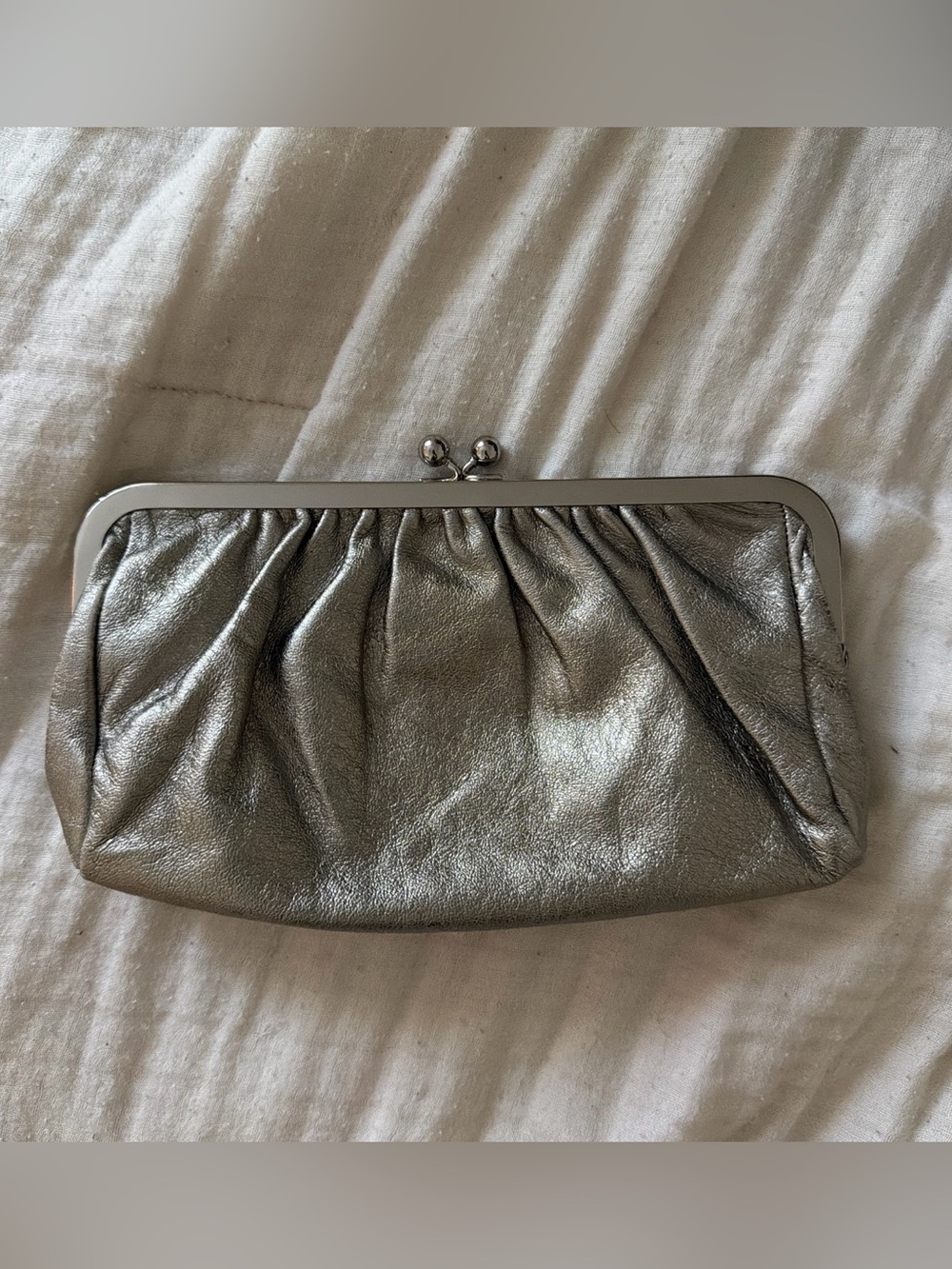 Express Silver/Metallic Clutch